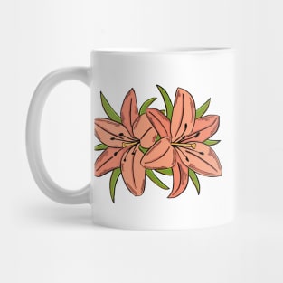 Orange Flowers Mug